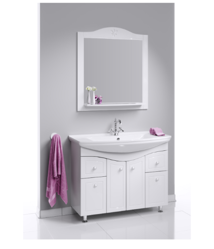 Тумба с умывальником AQWELLA Franchesca 105,5 Белый FR0110